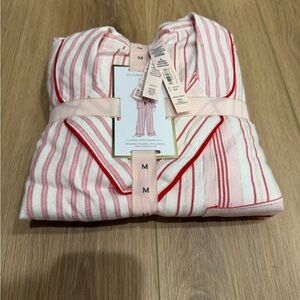 Victoria's Secret Pink and Red Striped pajama set